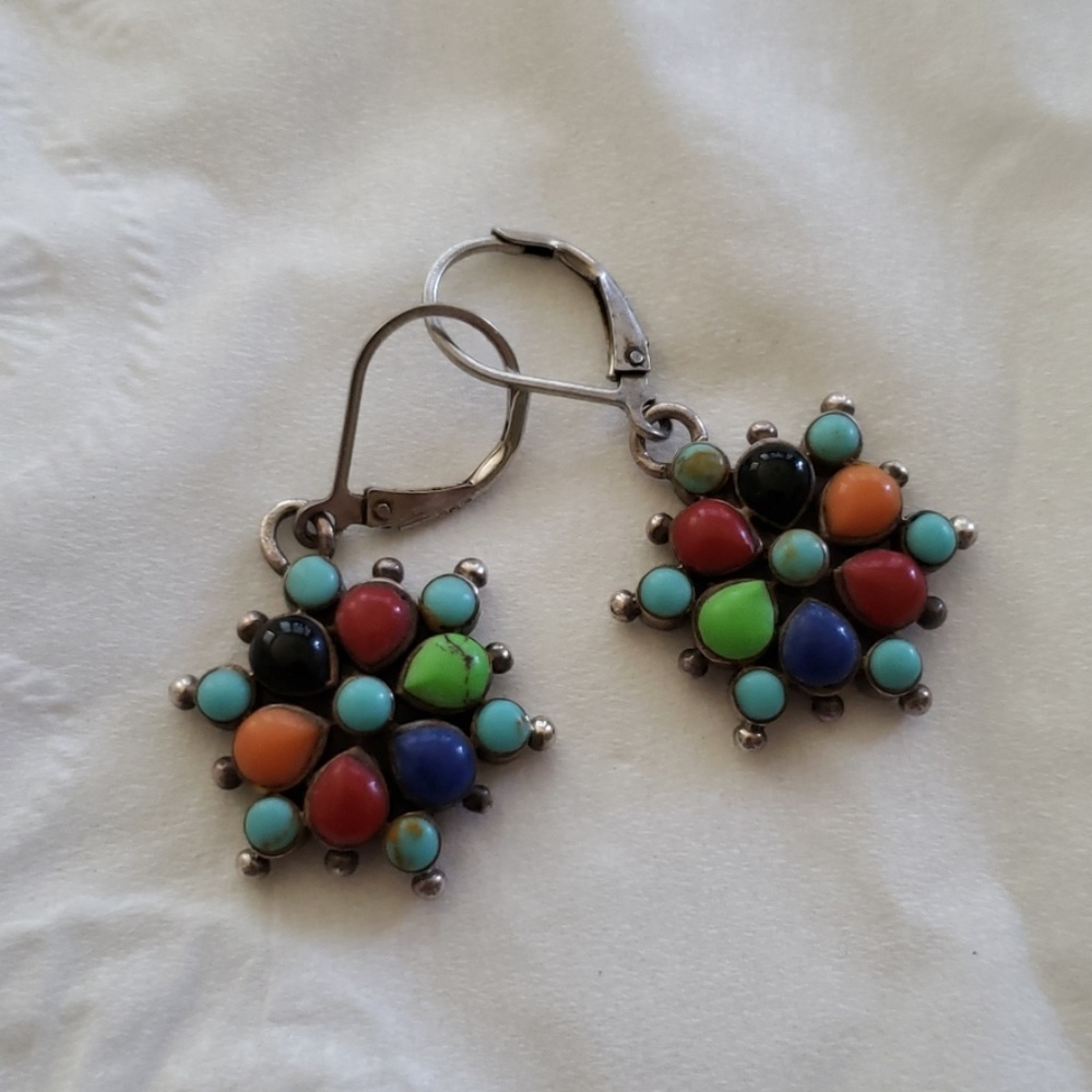 Multi colored earrings
